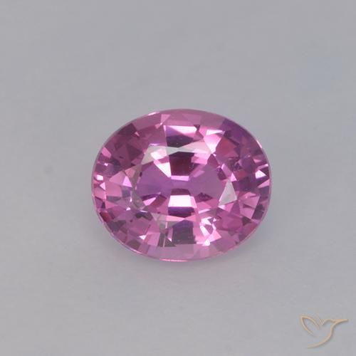 0.86ct Natural Deep Pinkish Purple Sapphire, Oval, VVS-VS