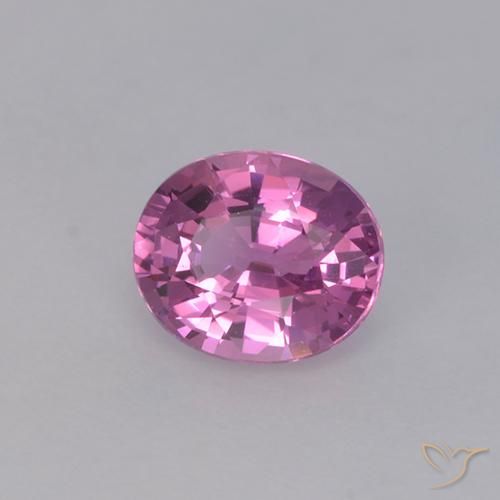 0.86 ct Purple Sapphire Stone, Natural Sapphire in Oval Facet Shape for Sale