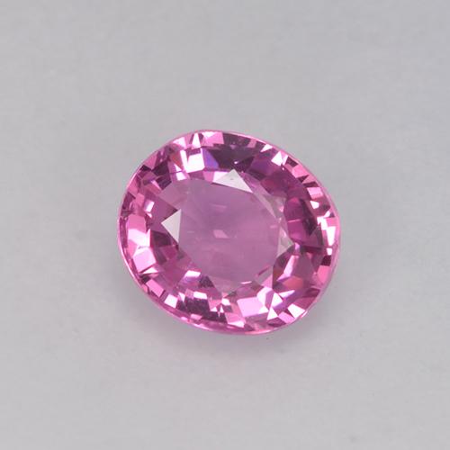 Intense Pink Saphir Edelstein - 0.9ct Oval facettiert (ID: 523650)