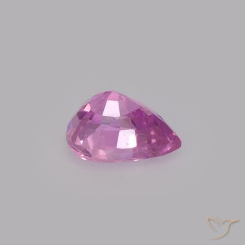 Sapphire Gemstone in 5.7 x 4.7 mm Size for Sale, Sapphire Stone in Medium Pink Color