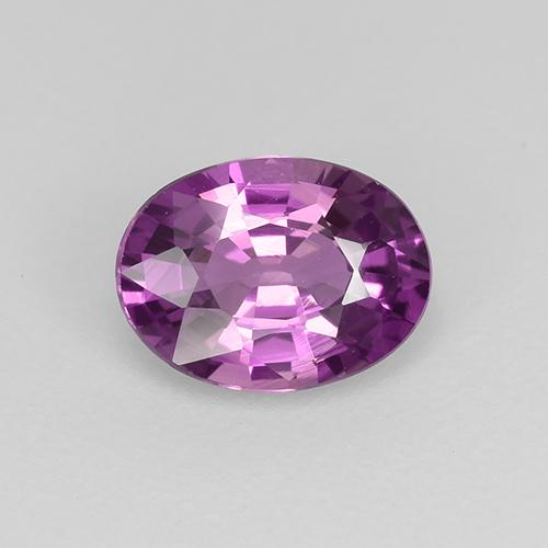 violett-lila Saphir Edelstein - 0.7ct Oval facettiert (ID: 523654)