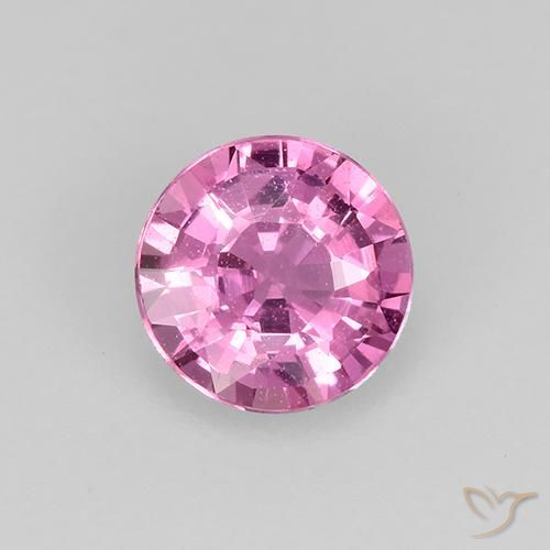 0.48 ct Purple Sapphire Gemstone, Sapphire Gem in Round Facet Shape for Sale.