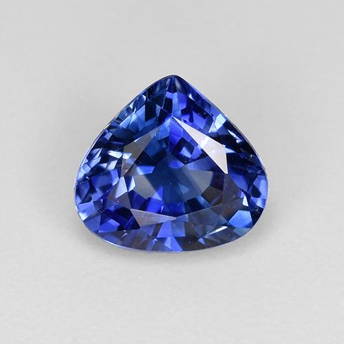 True Blue Сапфир Камень - 0.9ct Фасетная Груша (ID: 523659)