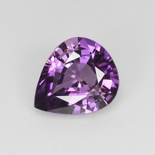 Deep Violet Sapphire Gem - 0.8ct Pear Facet (ID: 523662)