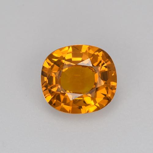 Naranja oscuro Zafiro Gema - 0.7ct Corte en Forma Cojín (ID: 523744)