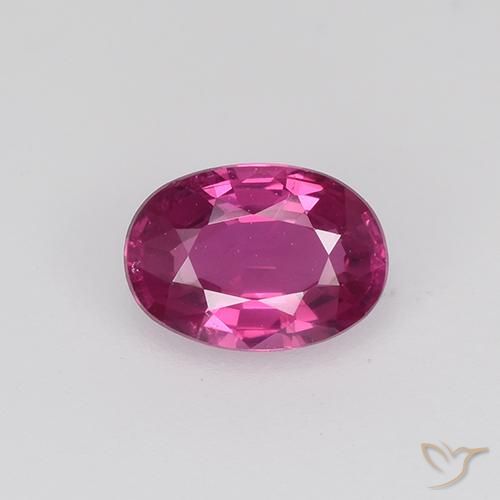 0.52ct Natural Magenta-Pink Sapphire, Oval, VVS-VS
