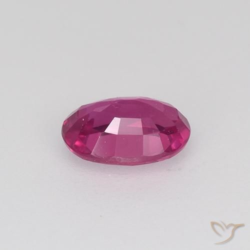 Sapphire Gemstone in 5.7 x 4.1 mm Size for Sale, Sapphire Stone in Magenta-Pink Color