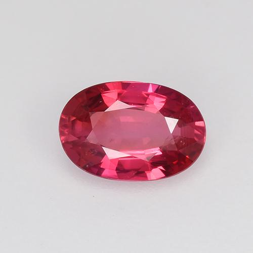 Rojo medio Zafiro Gema - 0.5ct Forma ovalada (ID: 523846)