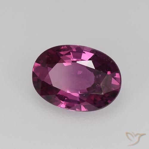 0.73 ct Purple Sapphire Stone, Natural Sapphire in Oval Facet Shape for Sale