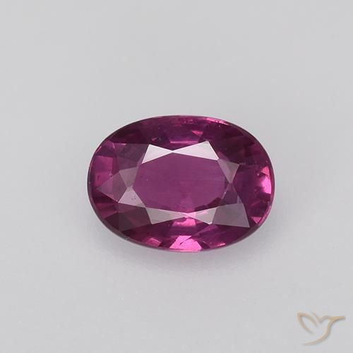 Púrpura oscuro Zafiro Gema - 0.5ct Forma ovalada (ID: 523852)