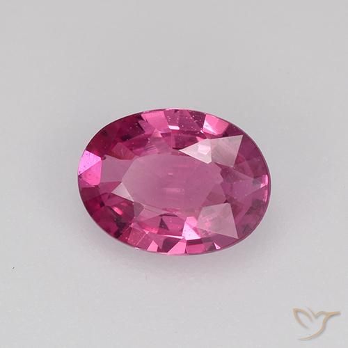 0.60 ct Purple Sapphire Stone, Natural Sapphire in Oval Facet Shape for Sale