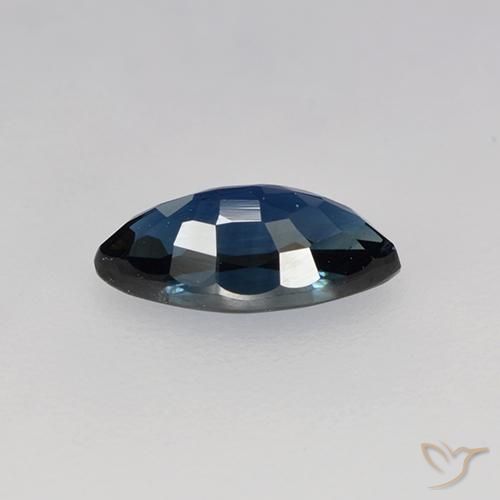 Sapphire Gemstone in 7.8 x 4 mm Size for Sale, Sapphire Stone in Midnight Blue Color