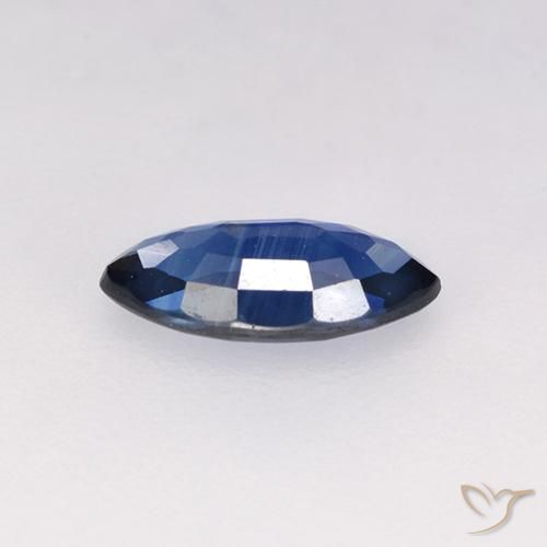 Sapphire Gemstone in 8 x 4 mm Size for Sale, Sapphire Stone in Dark Blue Color