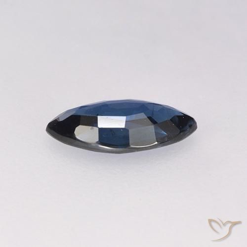 Sapphire Gemstone in 7.8 x 3.8 mm Size for Sale, Sapphire Stone in Navy Blue Color
