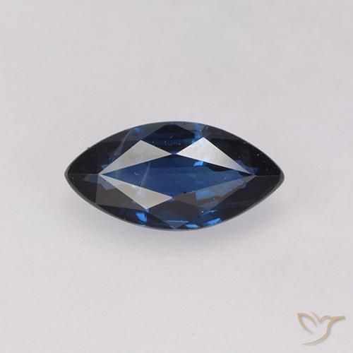 0.71ct Natural Twilight Blue Sapphire, Marquise, VS