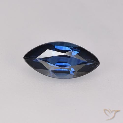 0.60ct Natural Twilight Blue Sapphire, Marquise, VVS-VS