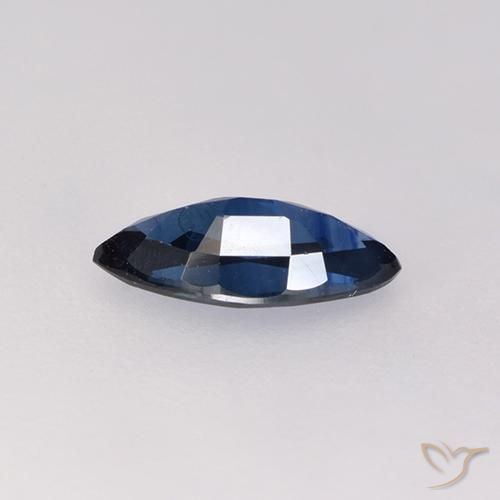 Sapphire Gemstone in 7.9 x 3.9 mm Size for Sale, Sapphire Stone in Twilight Blue Color