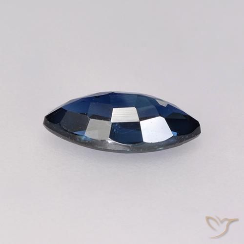 Sapphire Gemstone in 8 x 4 mm (calibrated) Size for Sale, Sapphire Stone in Midnight Blue Color