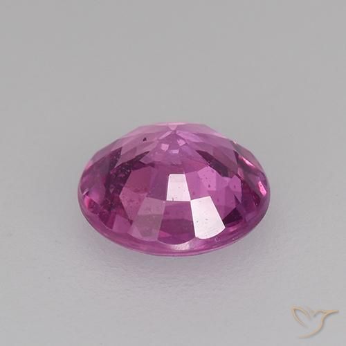 Sapphire Gemstone in 5 mm (calibrated) Size for Sale, Sapphire Stone in Medium-Dark Purple Color