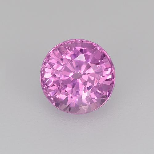 Rosado claro Zafiro Gema - 0.6ct Faceta Redonda (ID: 524049)