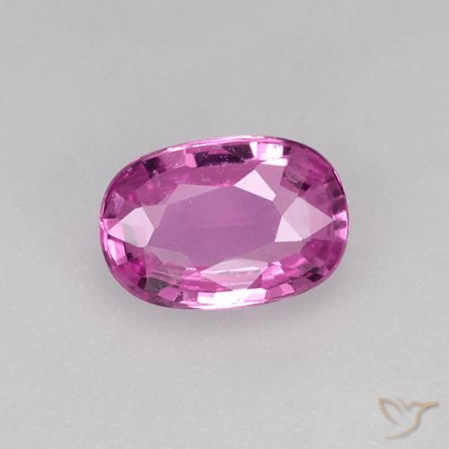 0.71ct Natural Medium Pink Sapphire, Oval, VVS-VS
