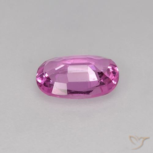 Sapphire Gemstone in 6.8 x 4.7 mm Size for Sale, Sapphire Stone in Medium Pink Color