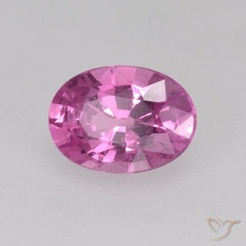 0.69 ct Purple Sapphire Stone, Natural Sapphire in Oval Facet Shape for Sale