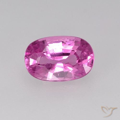 0.78ct Natural Bright Pinkish Purple Sapphire, Oval, VVS-VS