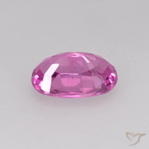 Sapphire Gemstone in 6.7 x 4.4 mm Size for Sale, Sapphire Stone in Bright Pinkish Purple Color