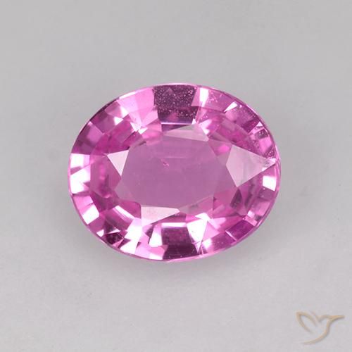 0.70ct Natural Deep Pink Sapphire, Oval, VVS-VS