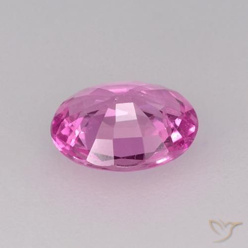 Sapphire Gemstone in 6.1 x 5.1 mm Size for Sale, Sapphire Stone in Deep Pink Color