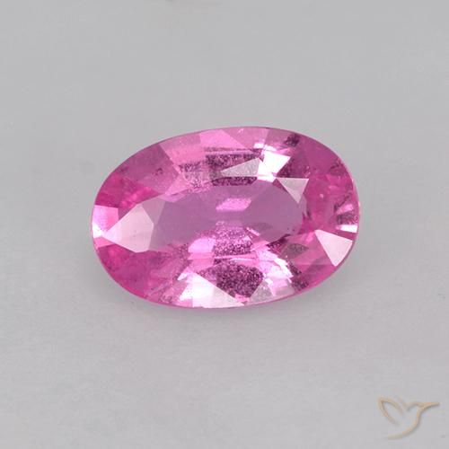0.66ct Natural Deep Pink Sapphire, Oval, VS