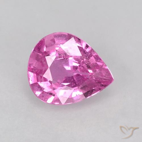 0.62ct Natural Intense Pink Sapphire, Pear Shape, VS