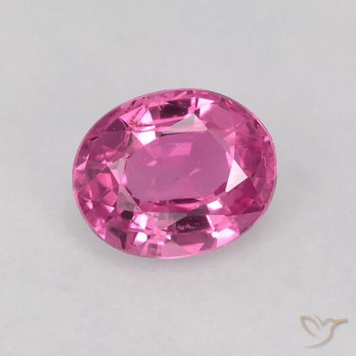 Темно-розовый Сапфир Камень - 0.7ct Фасетный Овал (ID: 524062)