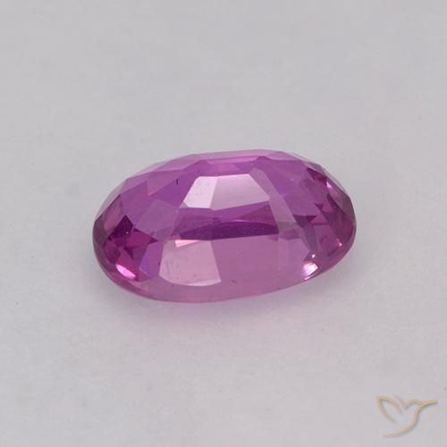 Sapphire Gemstone in 6.5 x 4.3 mm Size for Sale, Sapphire Stone in Bright Magenta Color