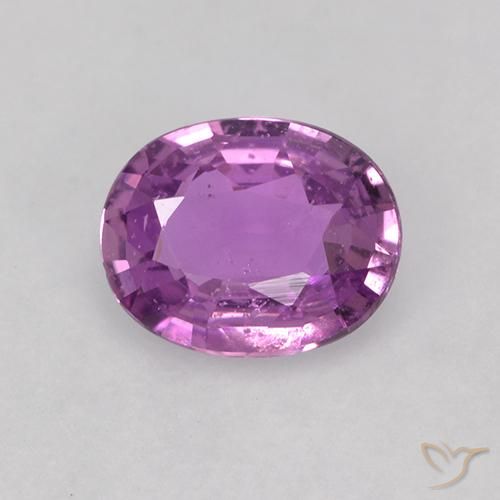 0.83ct Natural Electric Purple Sapphire, Oval, VS