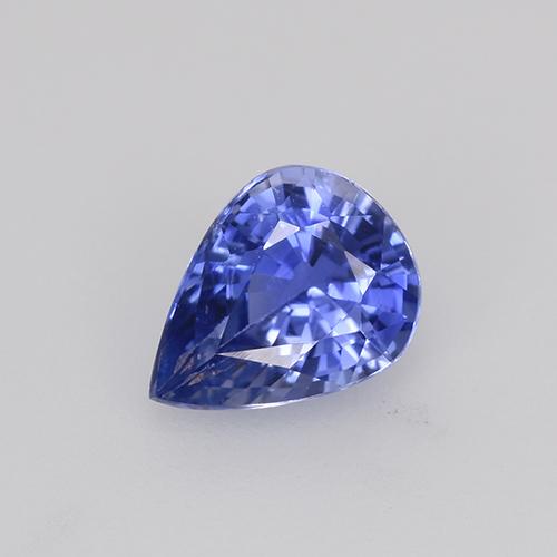 Azul aciano Zafiro Gema - 0.7ct Corte en forma de pera (ID: 524065)