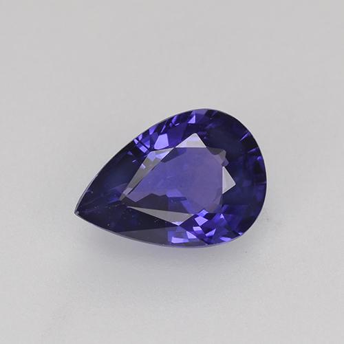 Midnight Blue Sapphire Gem - 0.7ct Pear Facet (ID: 524066)