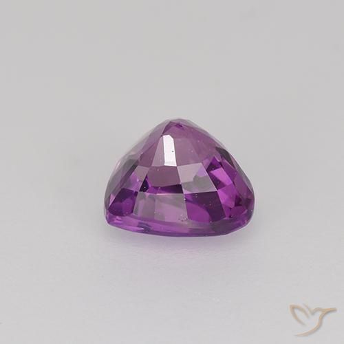 Sapphire Gemstone in 5.7 x 5.1 mm Size for Sale, Sapphire Stone in Violet Purple Color