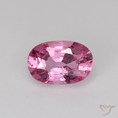0.76ct Natural Intense Pink Sapphire, Oval, VS, Photo A
