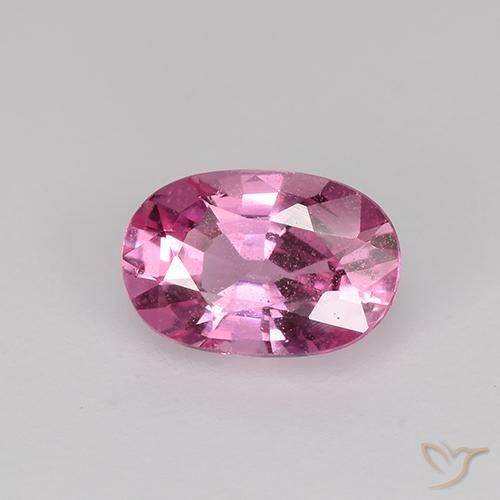 0.76 ct Pink Sapphire Stone, Natural Sapphire in Oval Facet Shape for Sale