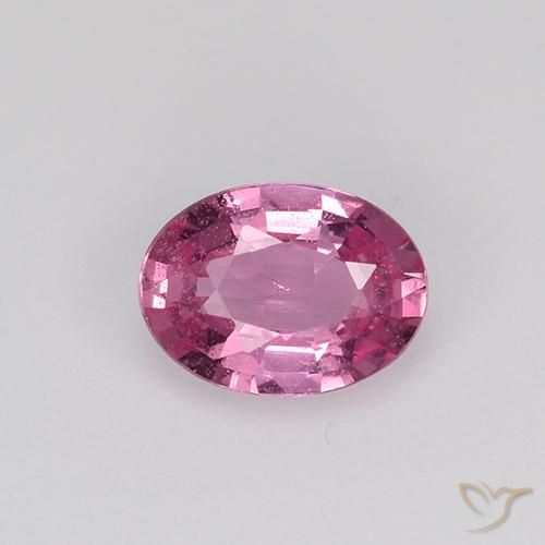 Royal Purple Pink Сапфир Камень - 0.6ct Фасетный Овал (ID: 524072)