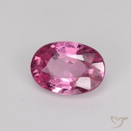 0.77 ct Pink Sapphire Stone, Natural Sapphire in Oval Facet Shape for Sale