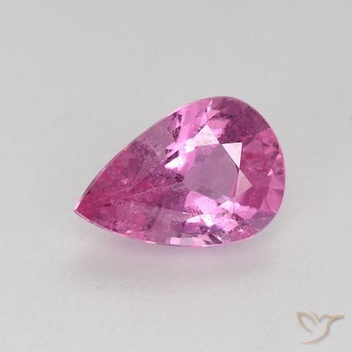 0.57ct Natural Medium Pink Sapphire, Pear Shape, VS