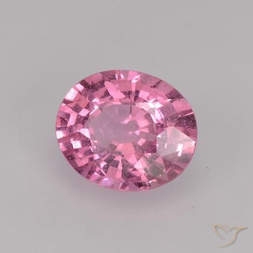0.78 ct Pink Sapphire Stone, Natural Sapphire in Oval Facet Shape for Sale