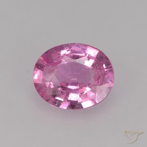 0.66ct Natural Medium Pink Sapphire, Oval, VVS-VS