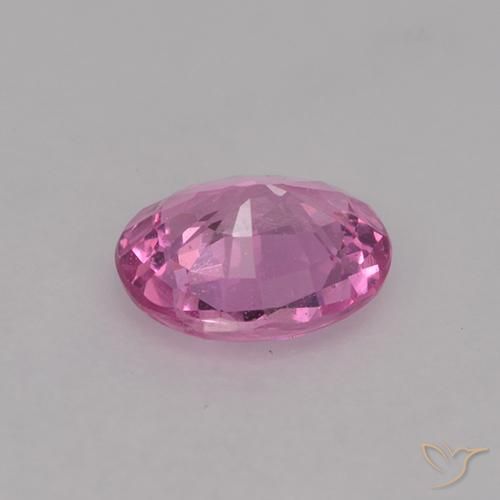 Sapphire Gemstone in 6.1 x 5 mm Size for Sale, Sapphire Stone in Medium Pink Color