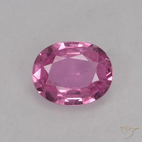 0.73ct Natural Medium Pink Sapphire, Oval, VVS-VS