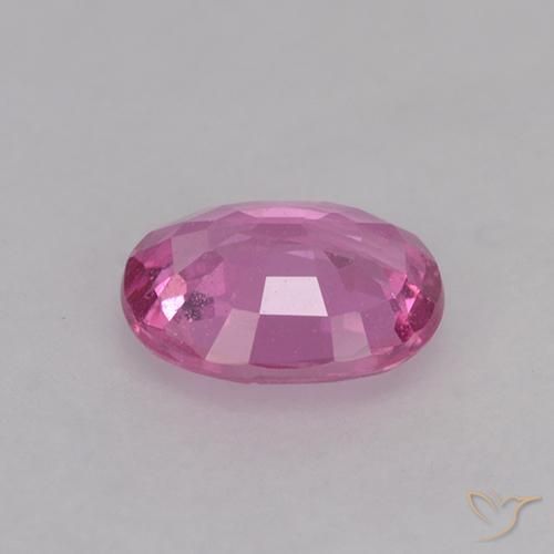 Sapphire Gemstone in 6.2 x 5 mm Size for Sale, Sapphire Stone in Medium Pink Color