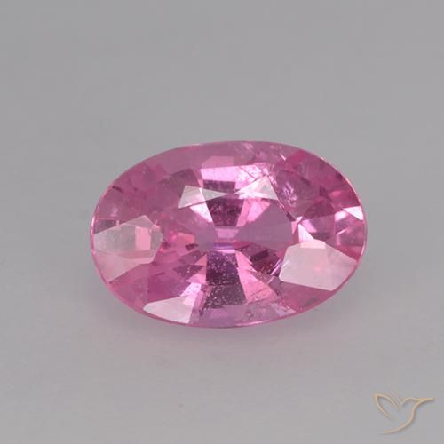 0.68ct Natural Intense Pink Sapphire, Oval, VVS-VS